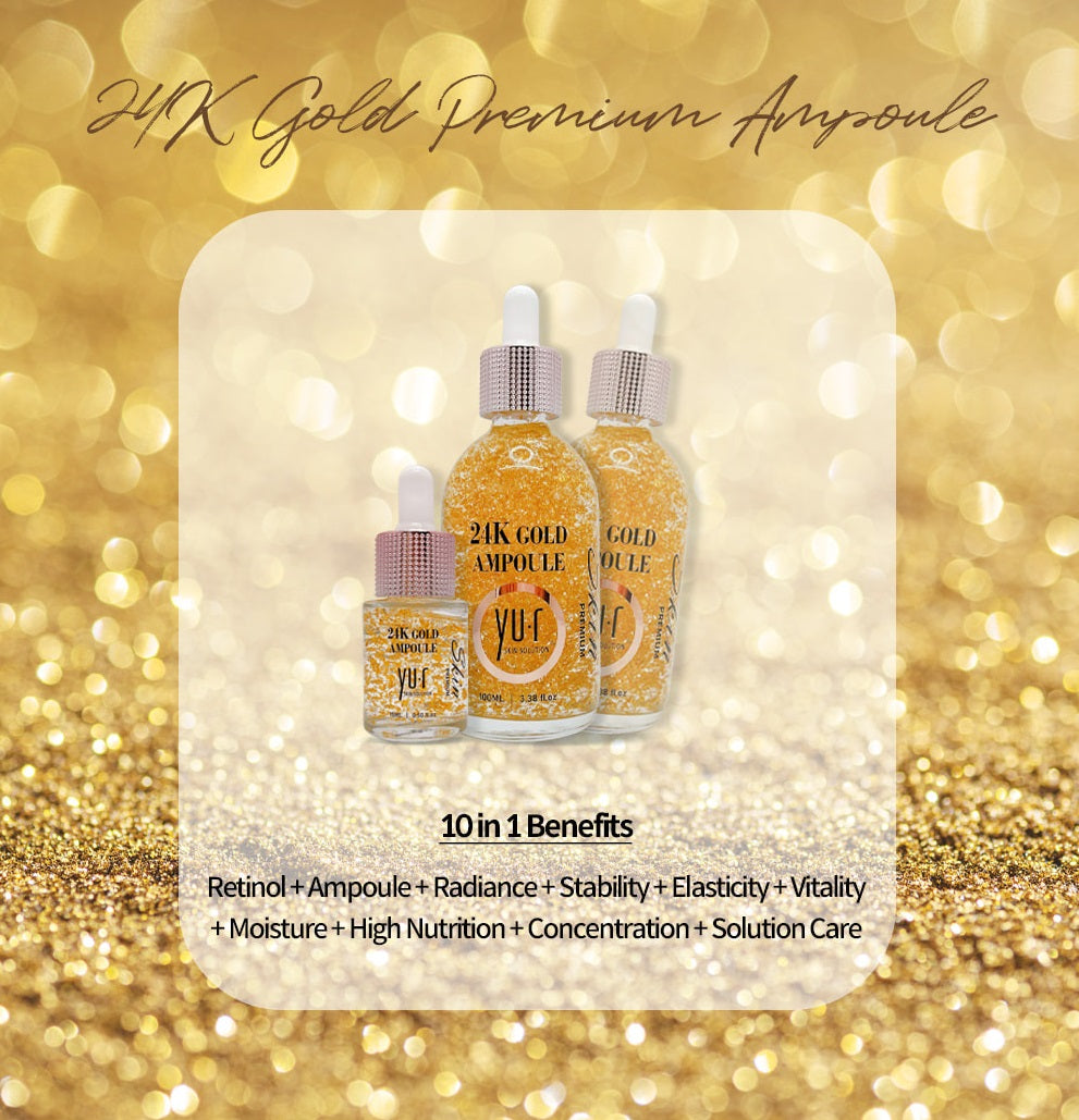 Yur Premium 24K Gold Ampoule Serum 15ml