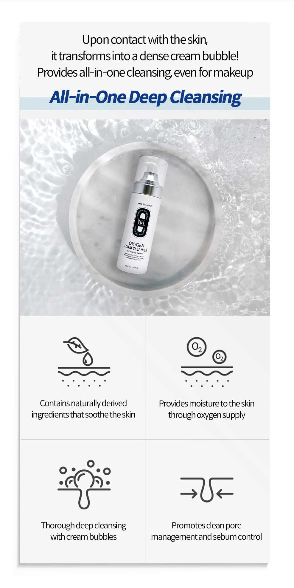 Yur Oxygen Foam Cleanser 120ml