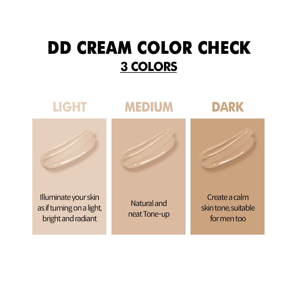 Yur DD Cream - SPF50+ PA++++ (Light, Medium & Dark)