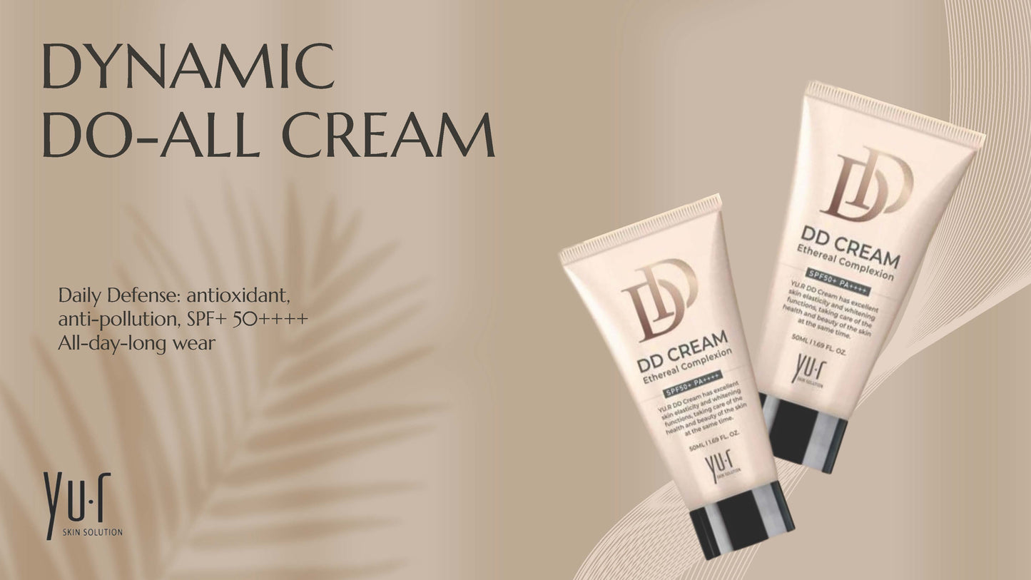 Yur DD Cream - SPF50+ PA++++ (Light, Medium & Dark)
