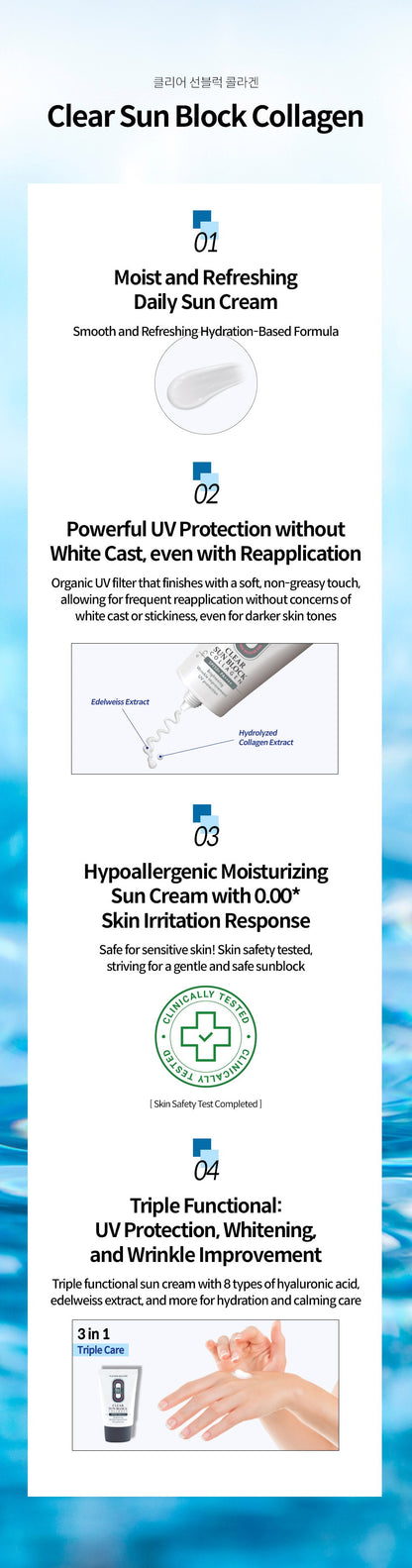 Yur Clear Sun Block Collagen         SPF50+ PA++++